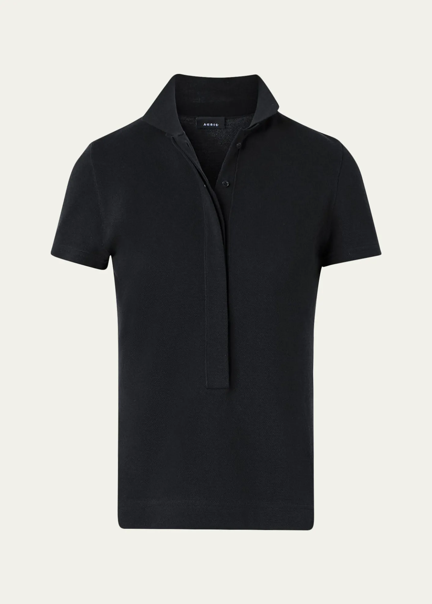 AkrisCotton Pique Short-Sleeve Polo Shirt