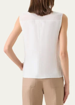 AkrisCotton Voile Button-Down Fitted Shirt