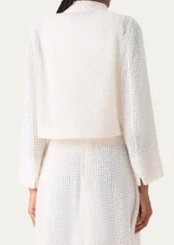 AkrisHockney Fringed Techno Short Bolero Jacket