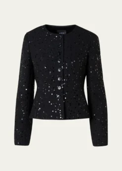 AkrisKelis Sequined Tweed Jacket