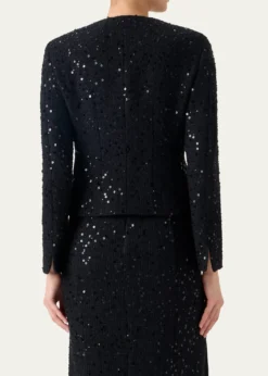 AkrisKelis Sequined Tweed Jacket