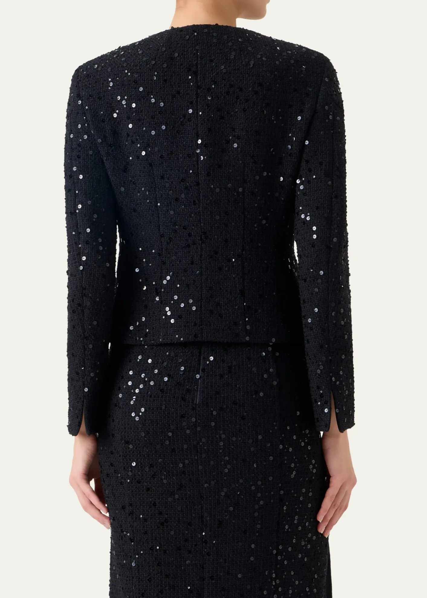 AkrisKelis Sequined Tweed Jacket