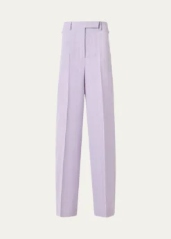 AkrisMelange Twill Straight Leg Forest Pants