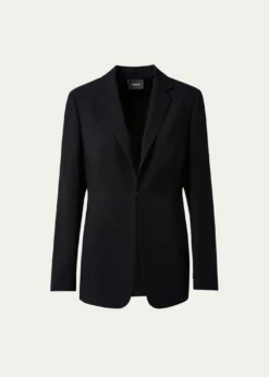AkrisOdette Long Wool Blazer Jacket