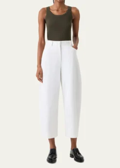 Akris puntoCotton Rib Scoop-Neck Tank Top