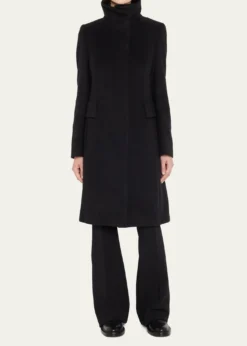 Akris puntoDuffle Knee-Length Wool Coat