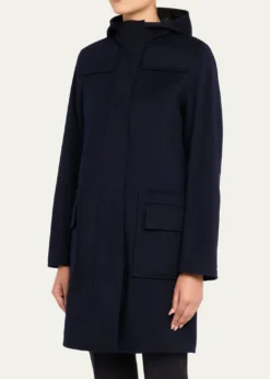 Akris puntoDuffle Reversible Hooded Coat