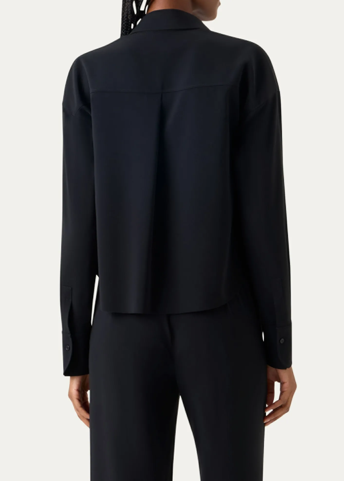 Akris puntoFlower Applique Button-Down Shirt
