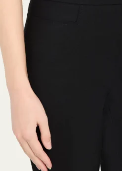 Akris puntoFrancoise Slim-Straight Pants, Black