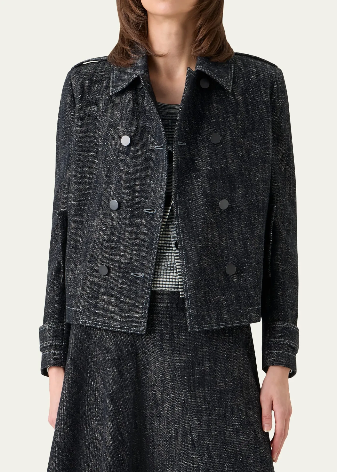 Akris puntoHeavyweight Cotton Denim Jacket