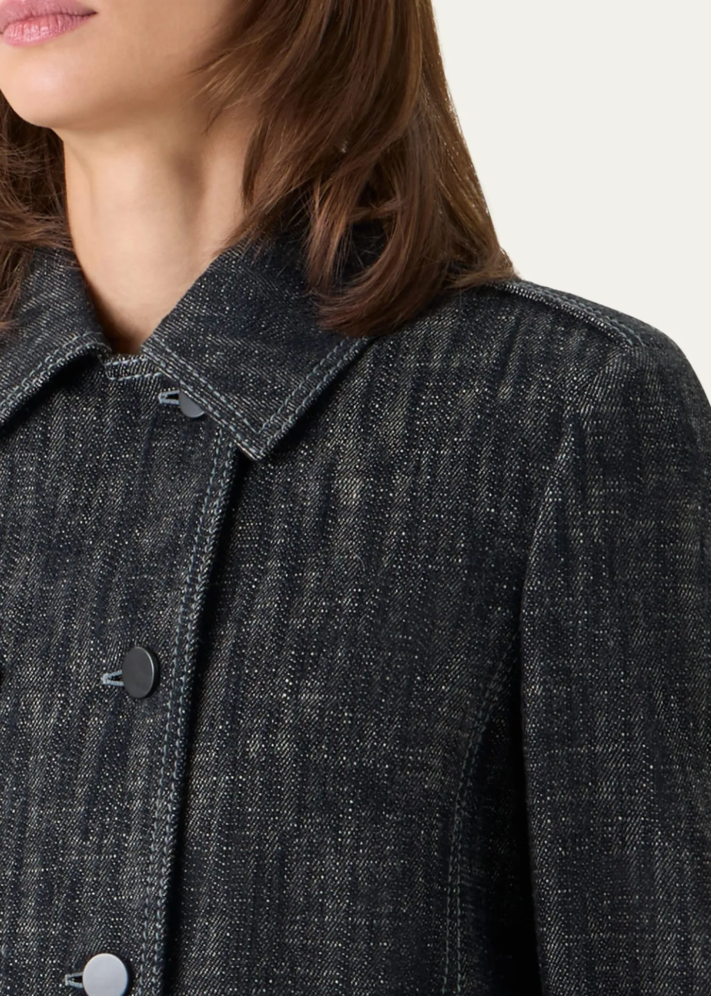 Akris puntoHeavyweight Cotton Denim Jacket