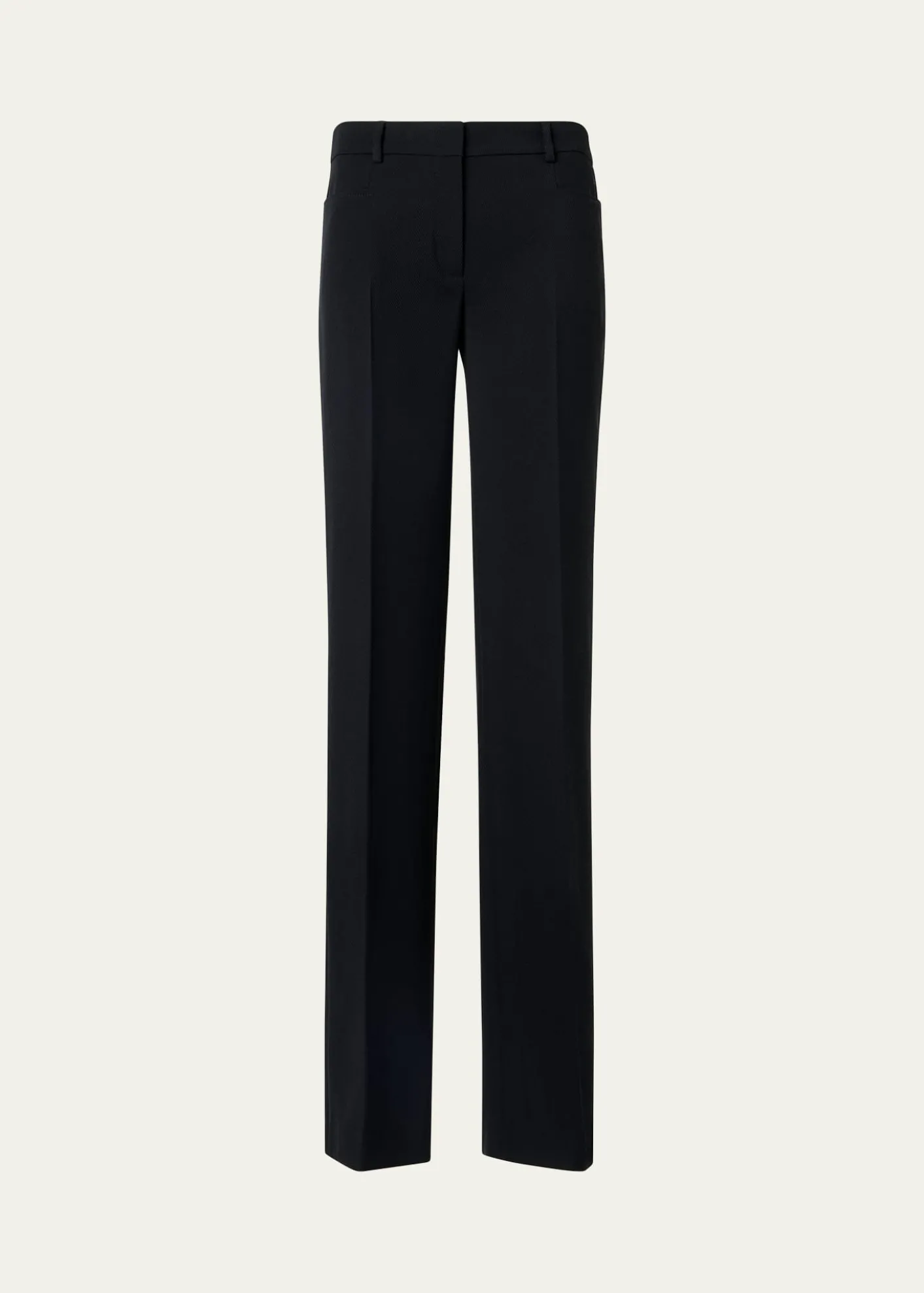 Akris puntoMikka Wool Tricotine Straight-Leg Pants