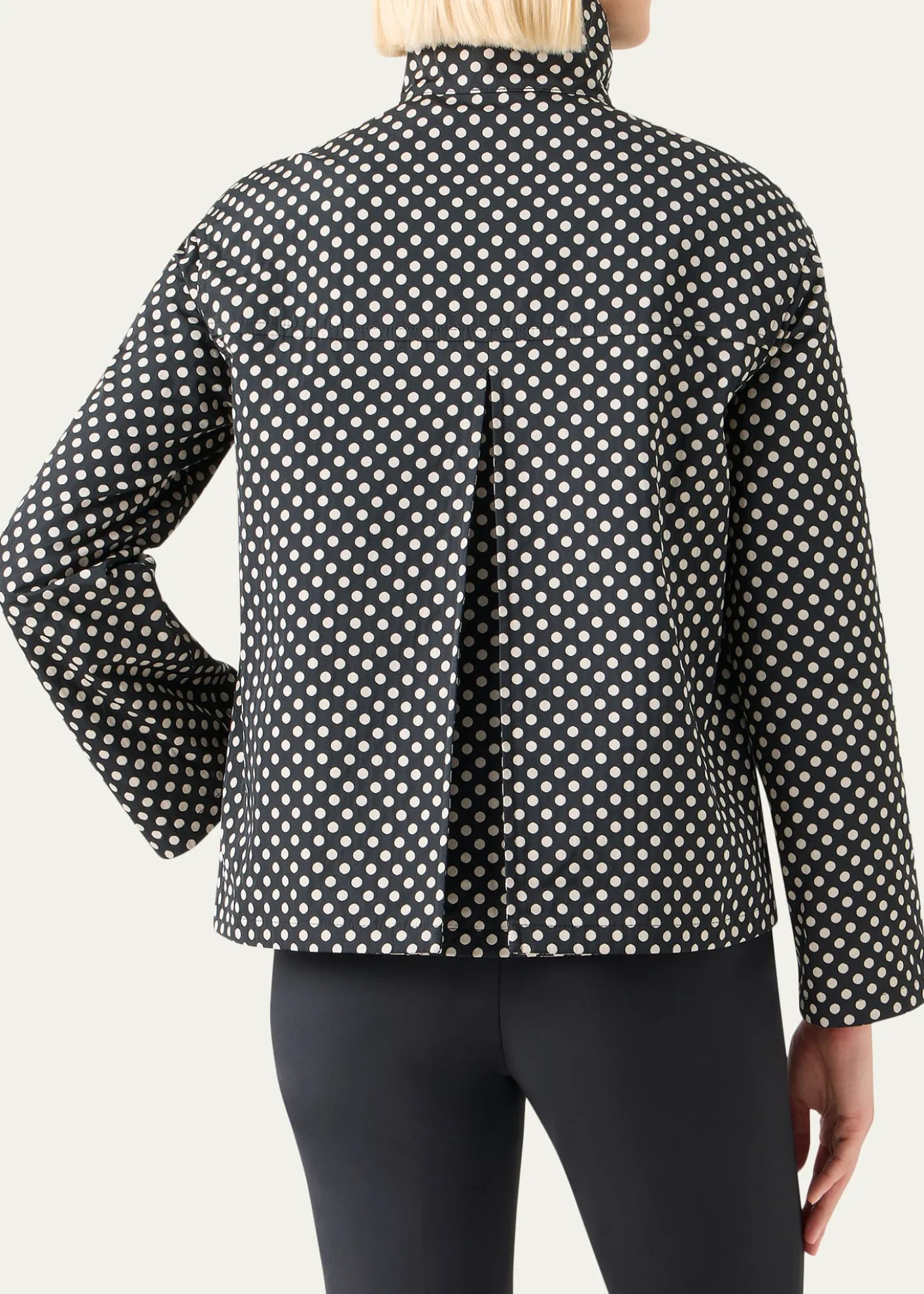 Akris puntoPolka-Dot Single-Breasted Jacket