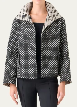 Akris puntoPolka-Dot Single-Breasted Jacket