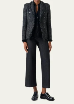 Akris puntoSalt and Pepper Tweed Jacket