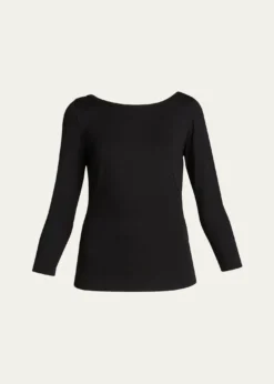 Akris puntoThree-Quarter-Sleeve Jersey Top