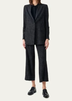 Akris puntoWindowpane Check Single-Breasted Jacket