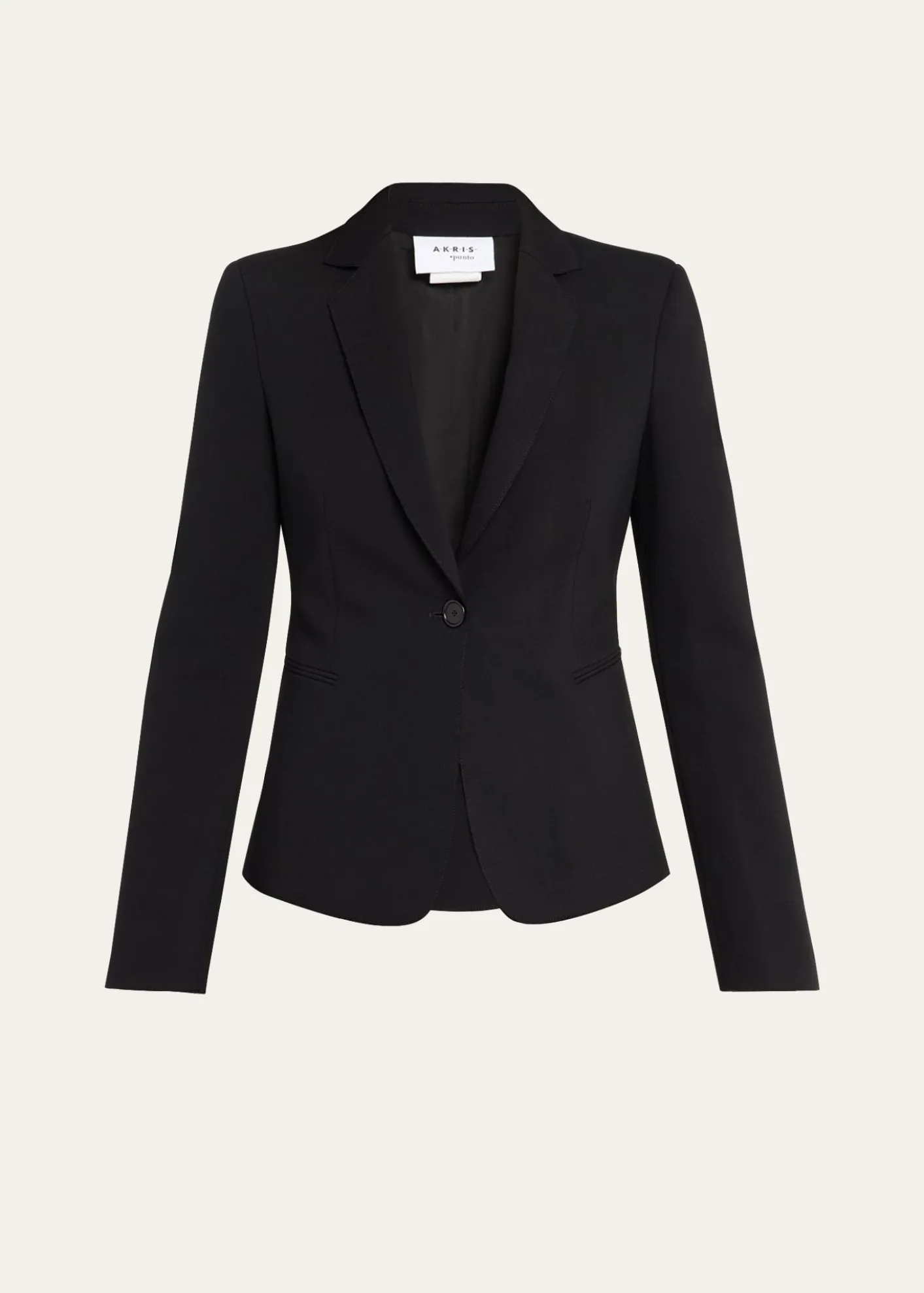 Akris puntoWool Jersey Tailored Blazer Jacket