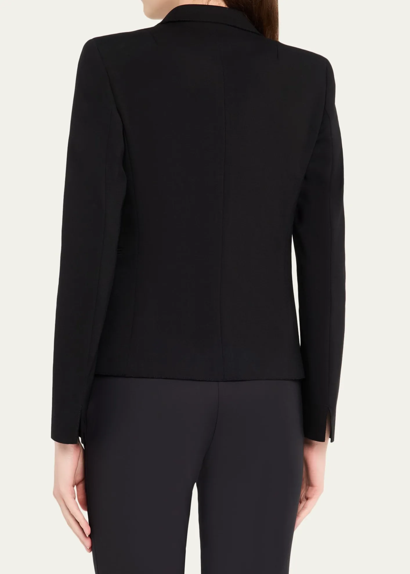 Akris puntoWool Jersey Tailored Blazer Jacket