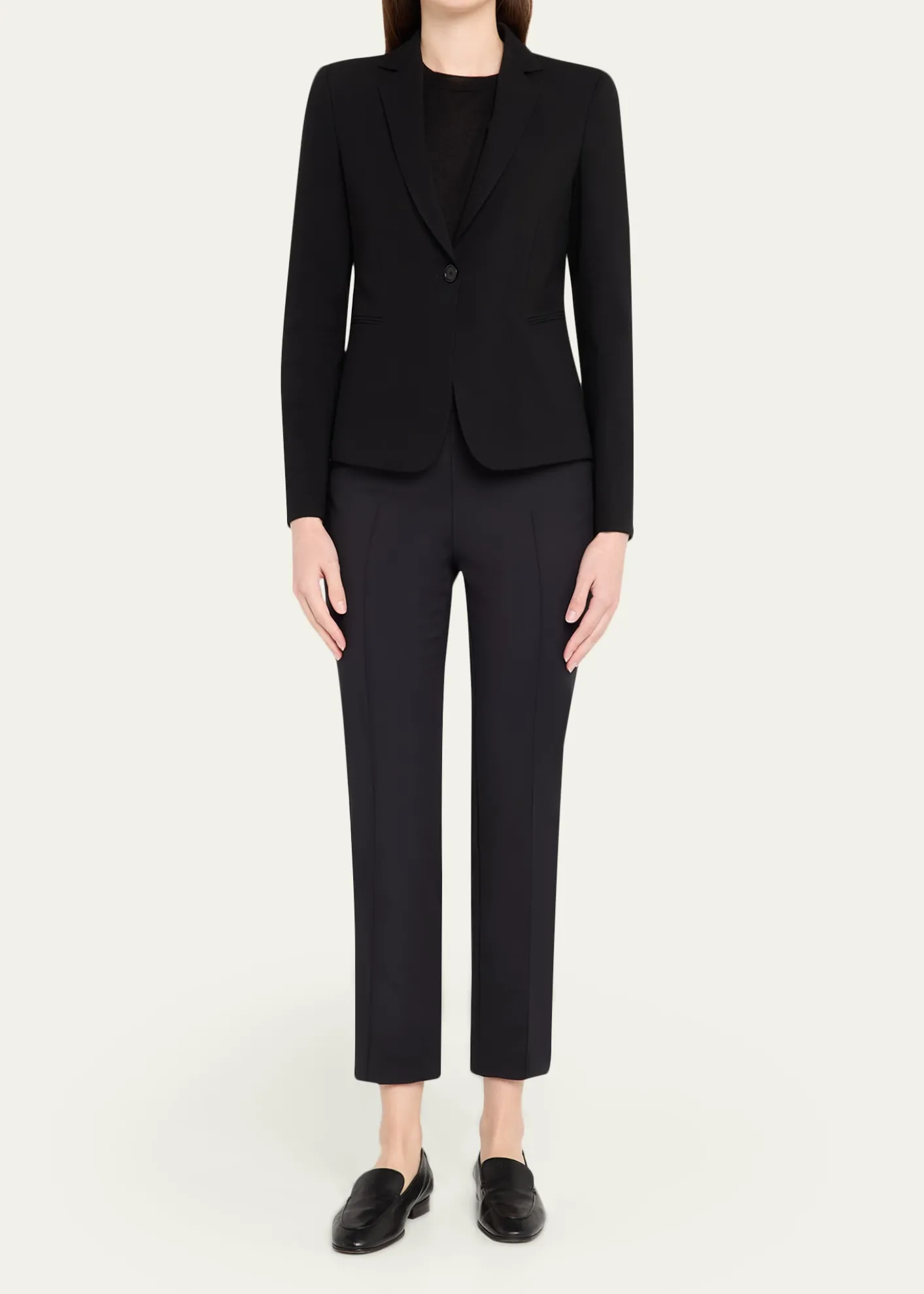 Akris puntoWool Jersey Tailored Blazer Jacket