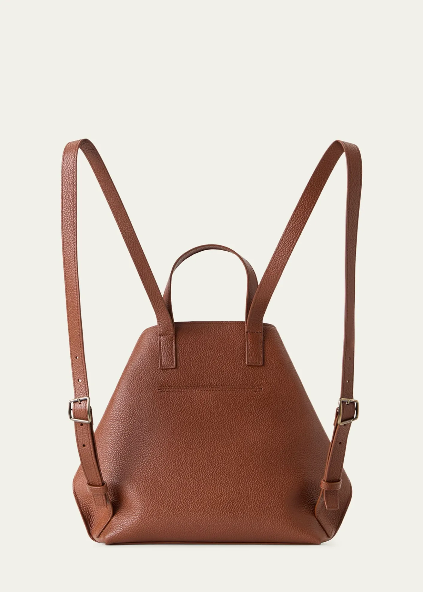 AkrisSmall Grain Leather Backpack