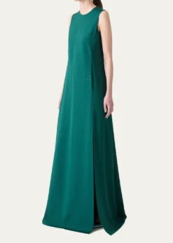 AkrisSwarovski Stars Silk Crepe Gown