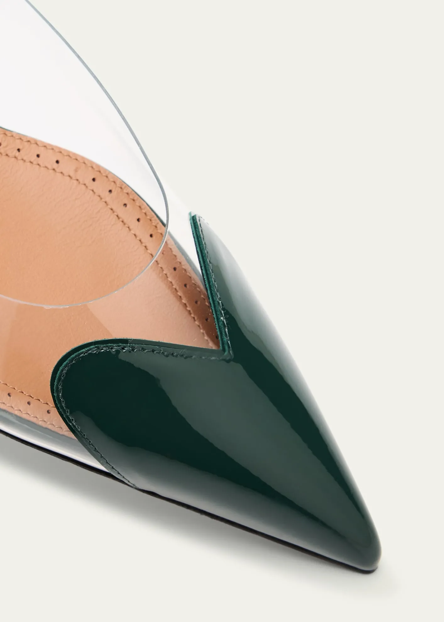ALAIACoeur Heart Clear Slingback Ballerina Flats