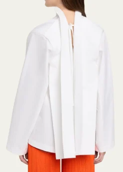 ALAIACotton Poplin Reverse Jacket
