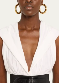 ALAIAGoldtone Coil Hoop Earrings