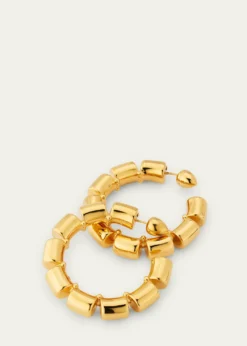 ALAIAGoldtone Coil Hoop Earrings