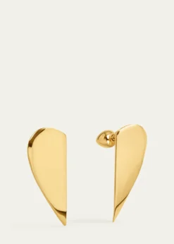 ALAIAHalf Heart-Shaped Earrings
