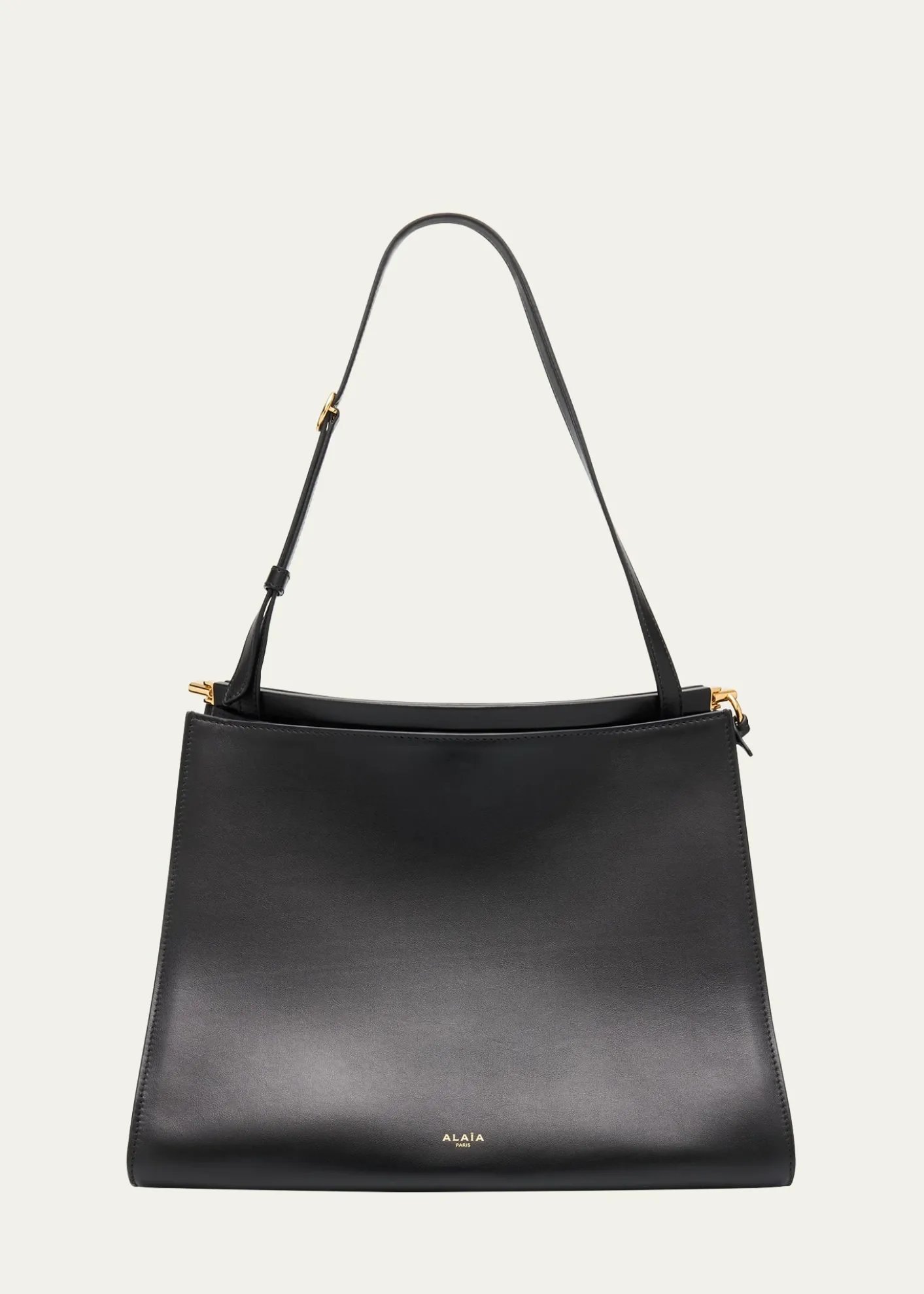 ALAIALe Click Medium Curve Shoulder Bag in Glossy Leather