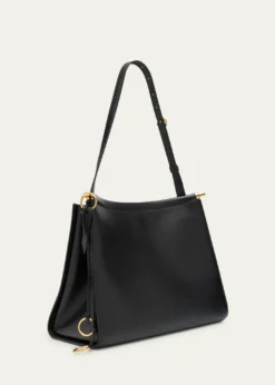 ALAIALe Click Medium Curve Shoulder Bag in Glossy Leather