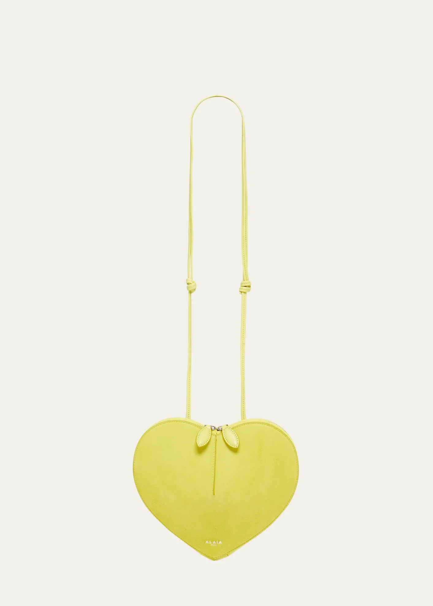 ALAIALe Coeur Crossbody Bag in Suede