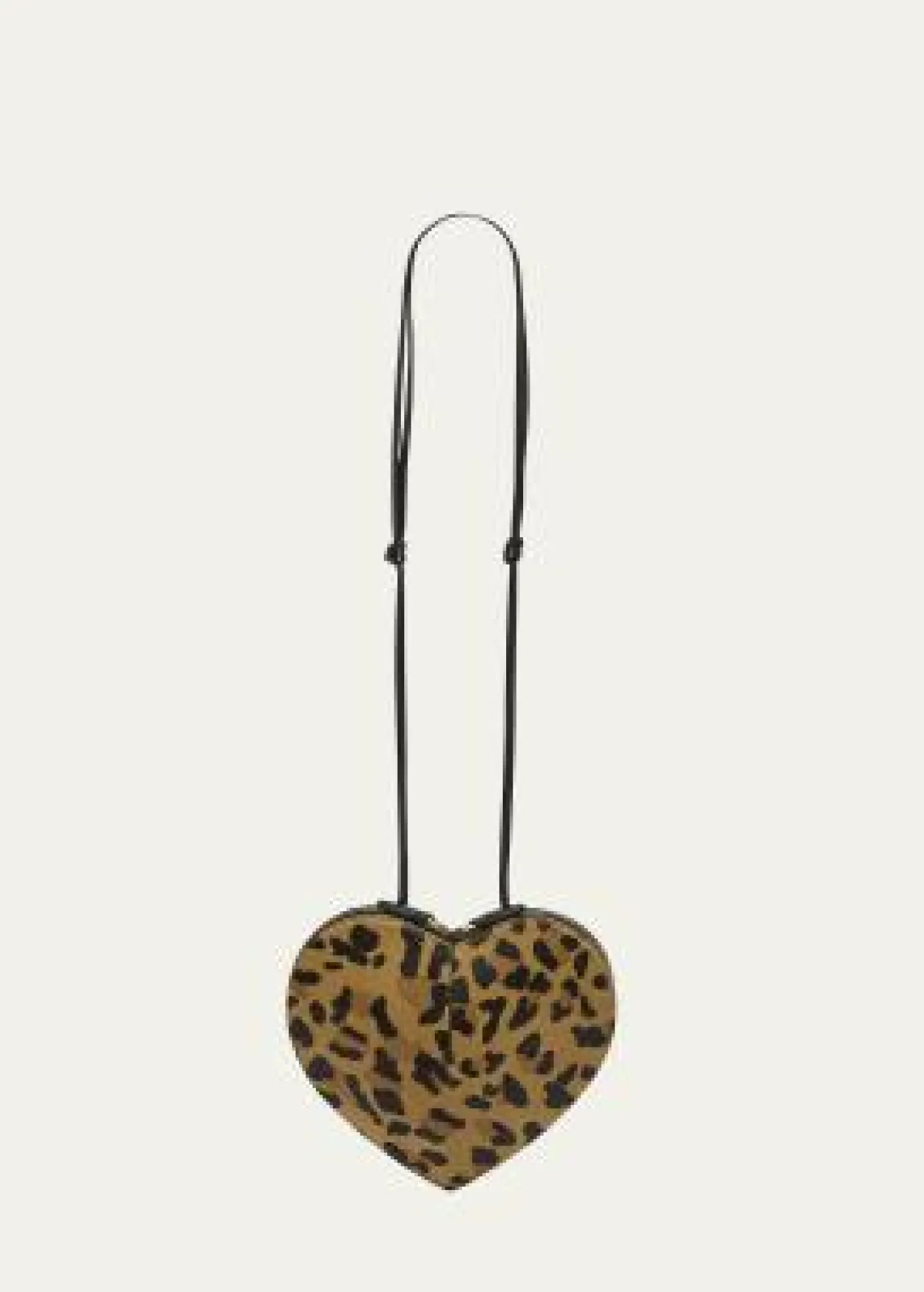 ALAIALe Coeur Crossbody Bag in Leopard Calf Hair