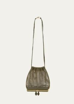 ALAIALe Pochon Fishnet Crossbody Bag