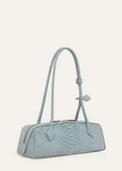 ALAIALe Teckel Medium Snakeskin Shoulder Bag