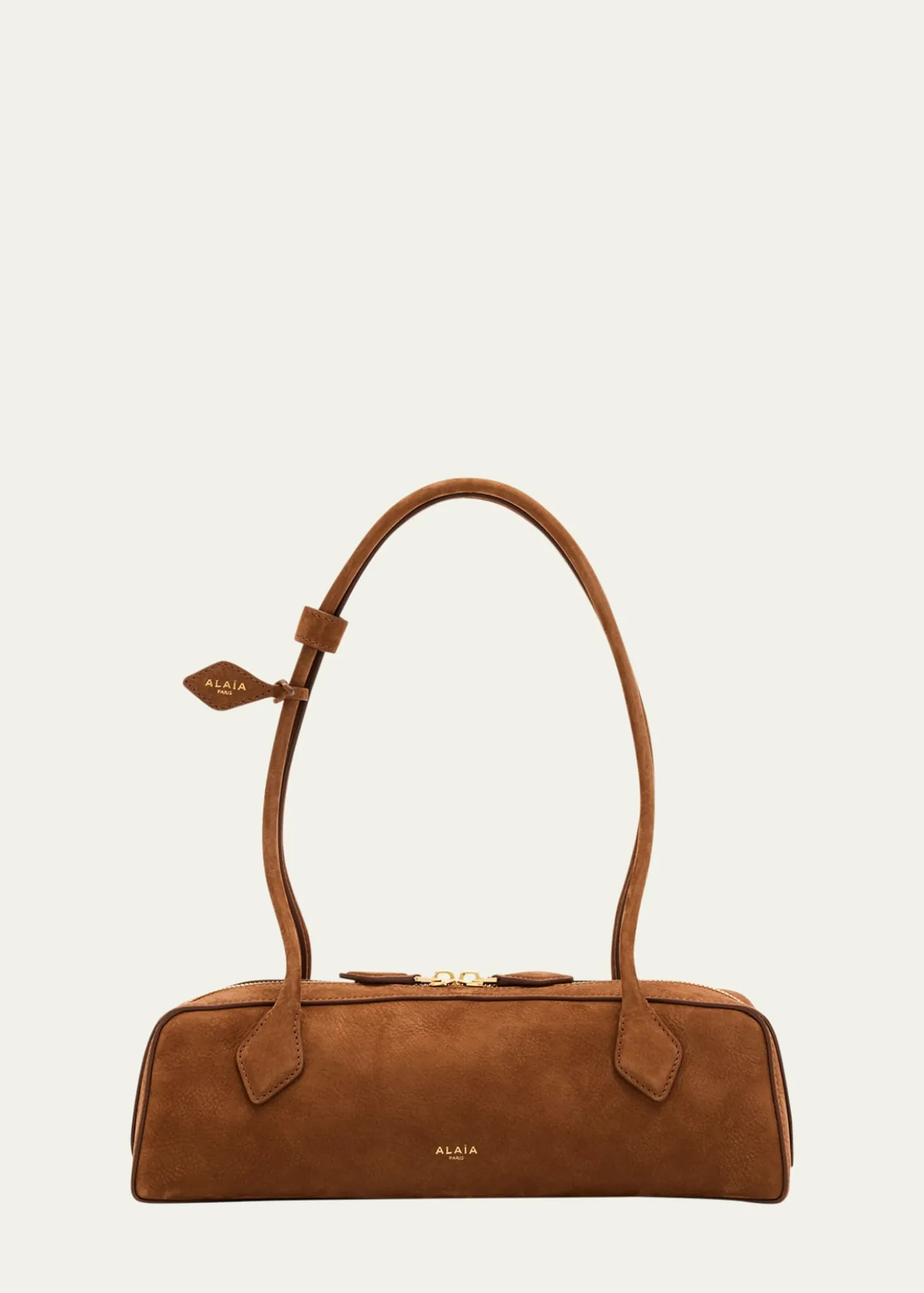 ALAIALe Teckel Medium Suede Shoulder Bag