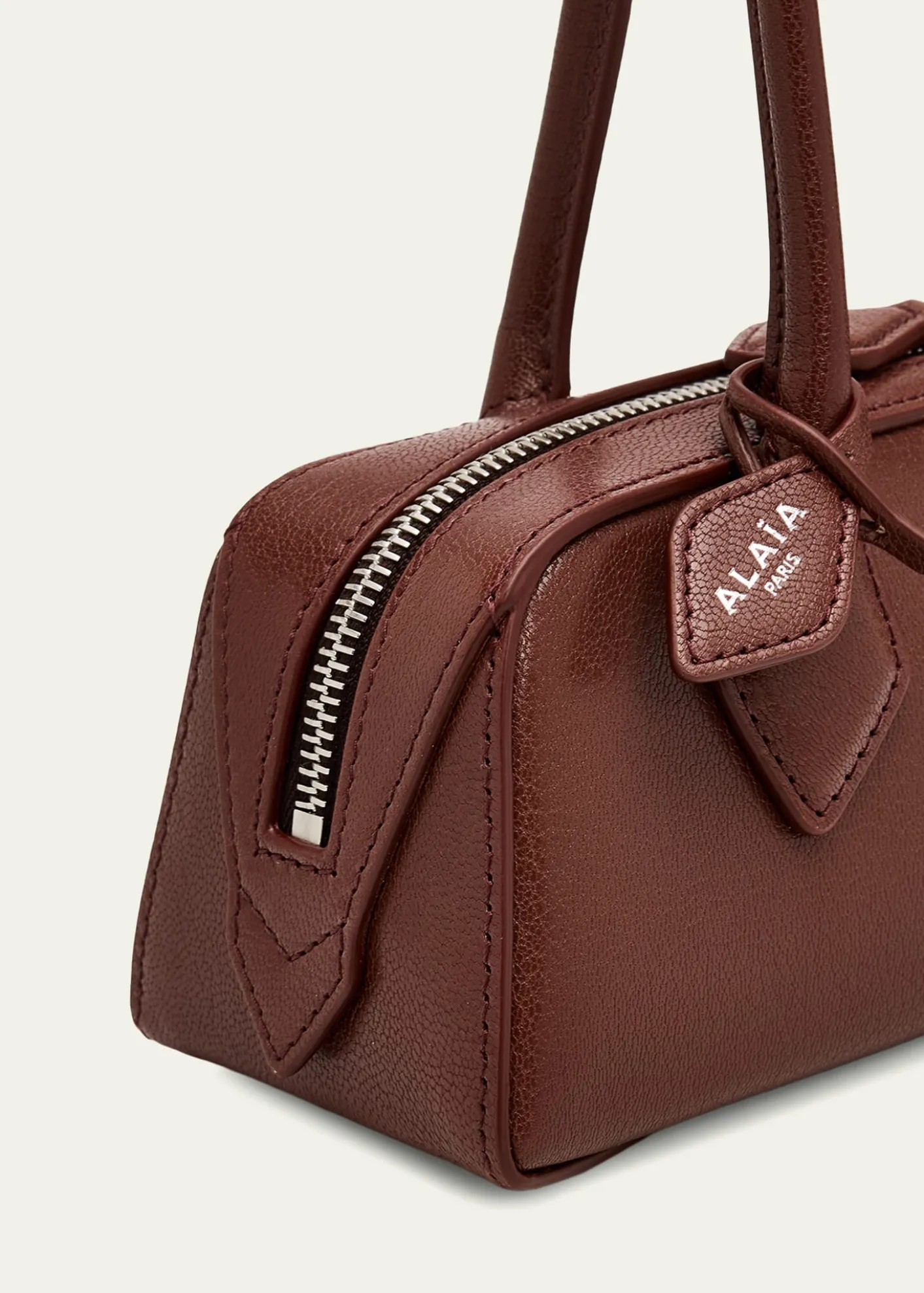 ALAIALe Teckel Small Shoulder Bag in Leather