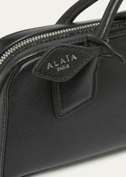 ALAIALe Teckel Top-Handle Bag in Grained Leather