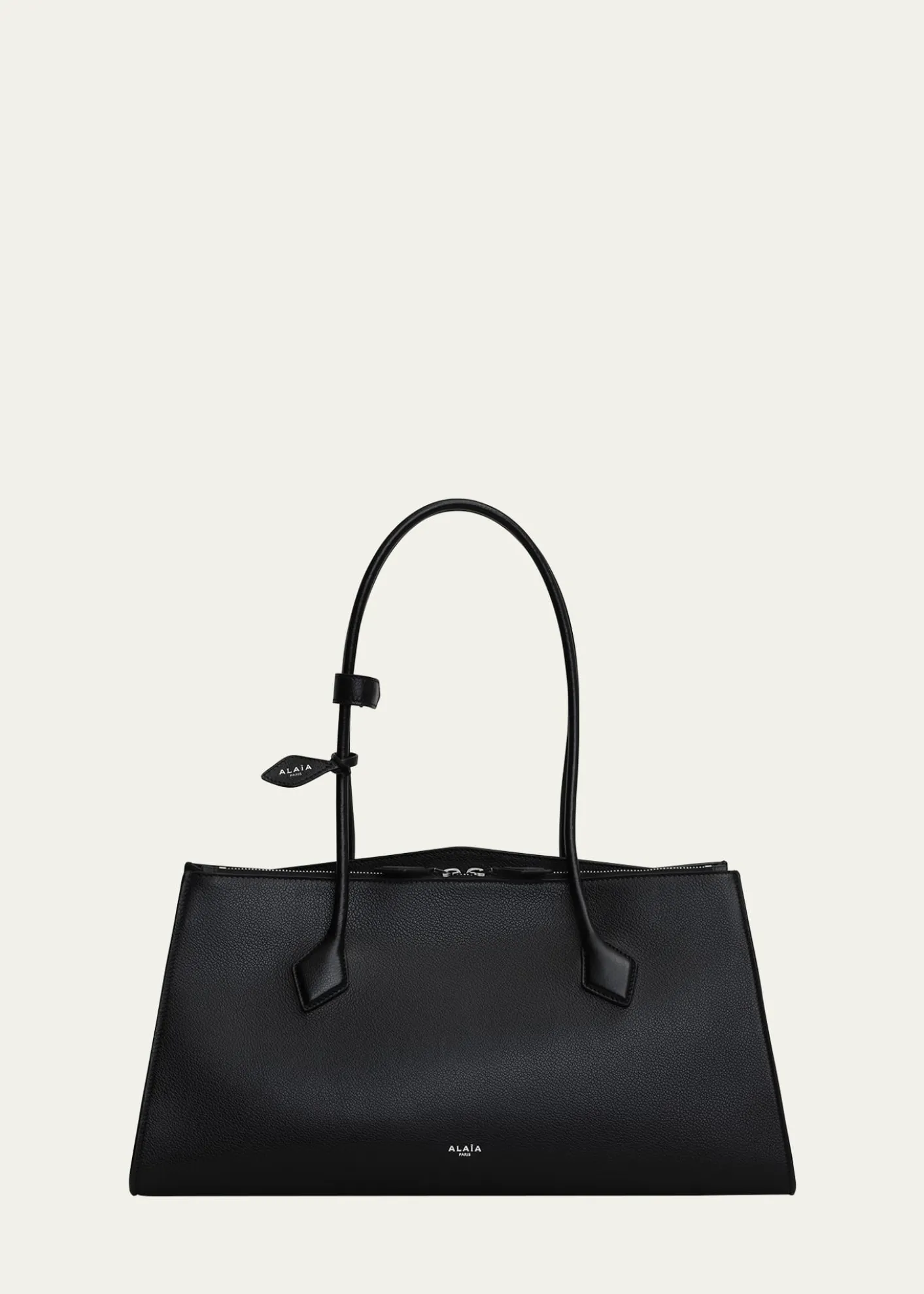 ALAIALe Teckel Tote Bag in Grained Leather