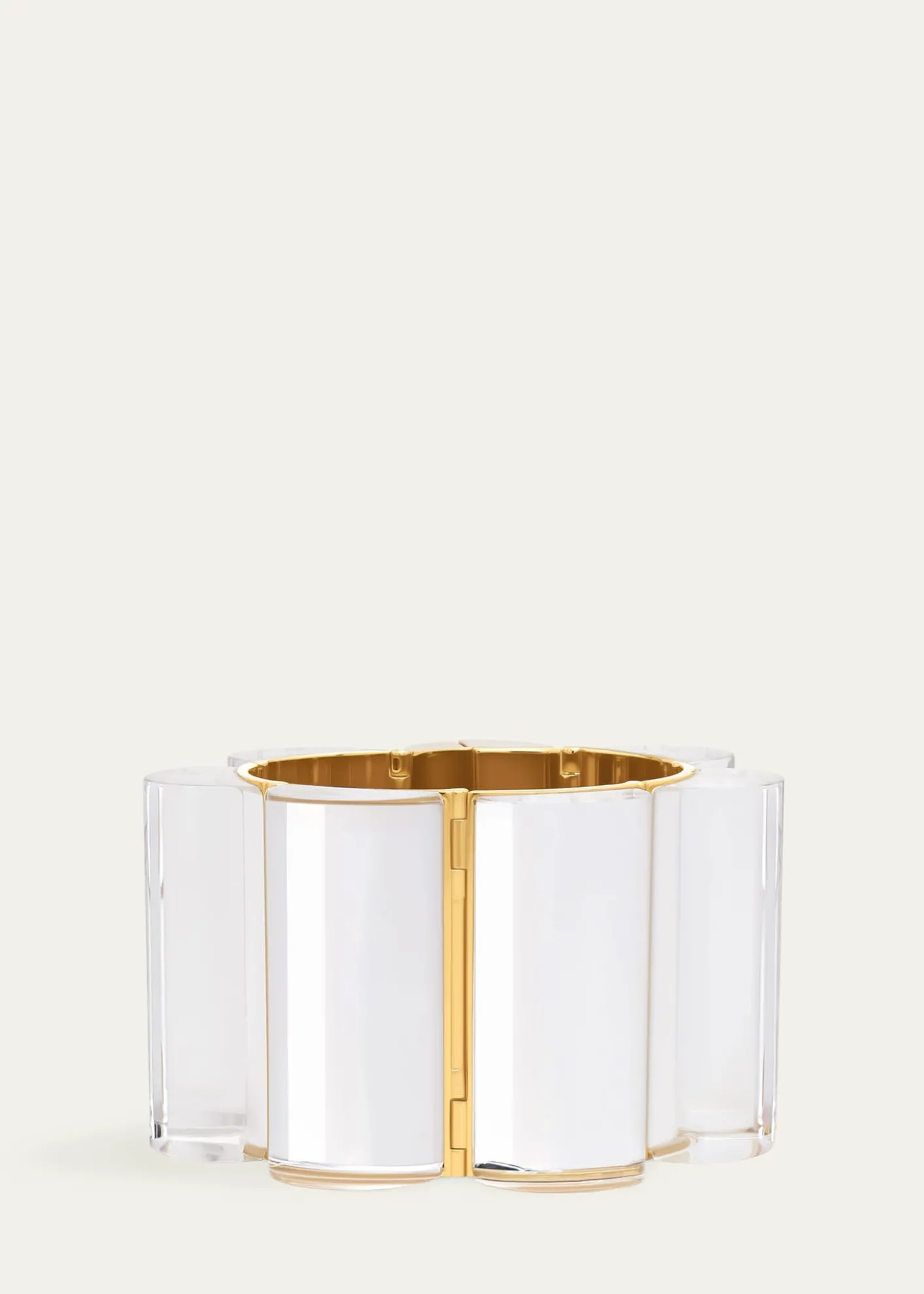 ALAIALucite Stacking Tube Cuff Bracelet