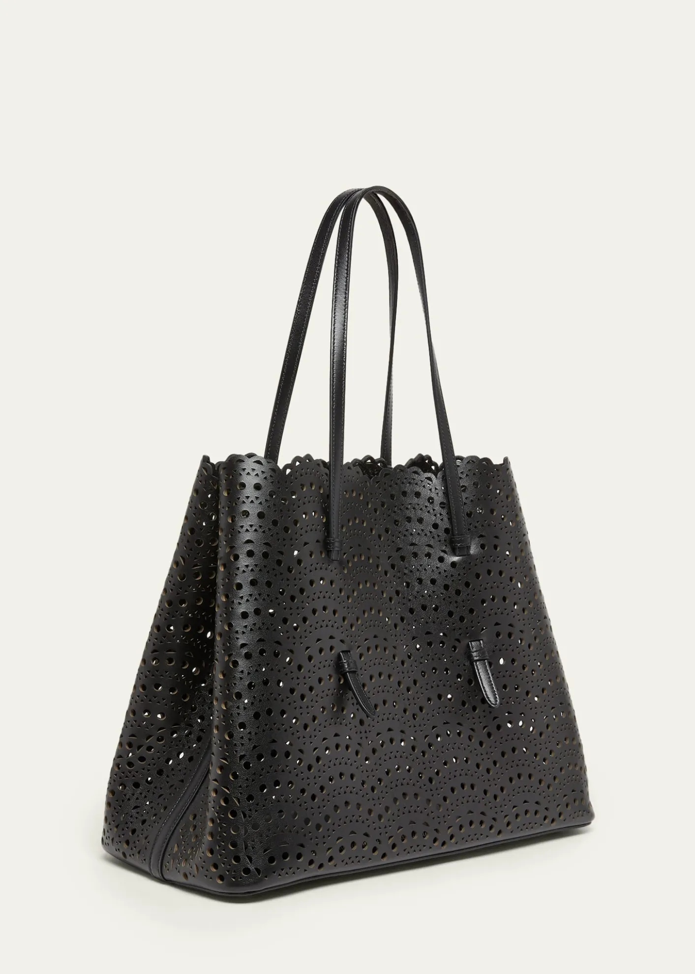 ALAIAMina 37 Large Perforated Leather Tote Bag