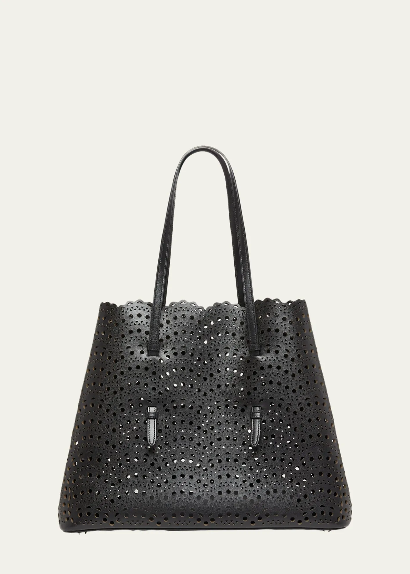 ALAIAMina 37 Large Perforated Leather Tote Bag