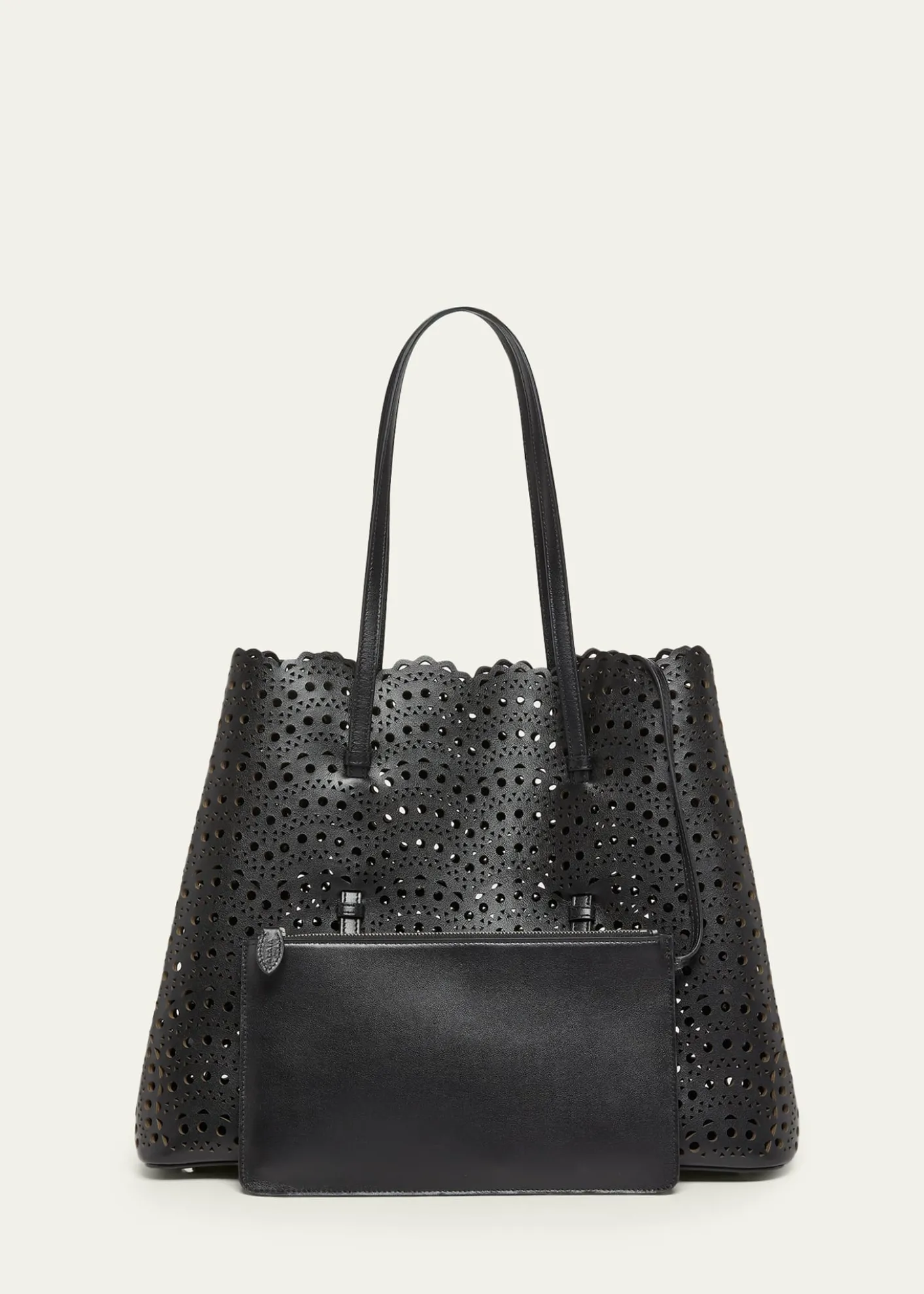 ALAIAMina 37 Large Perforated Leather Tote Bag