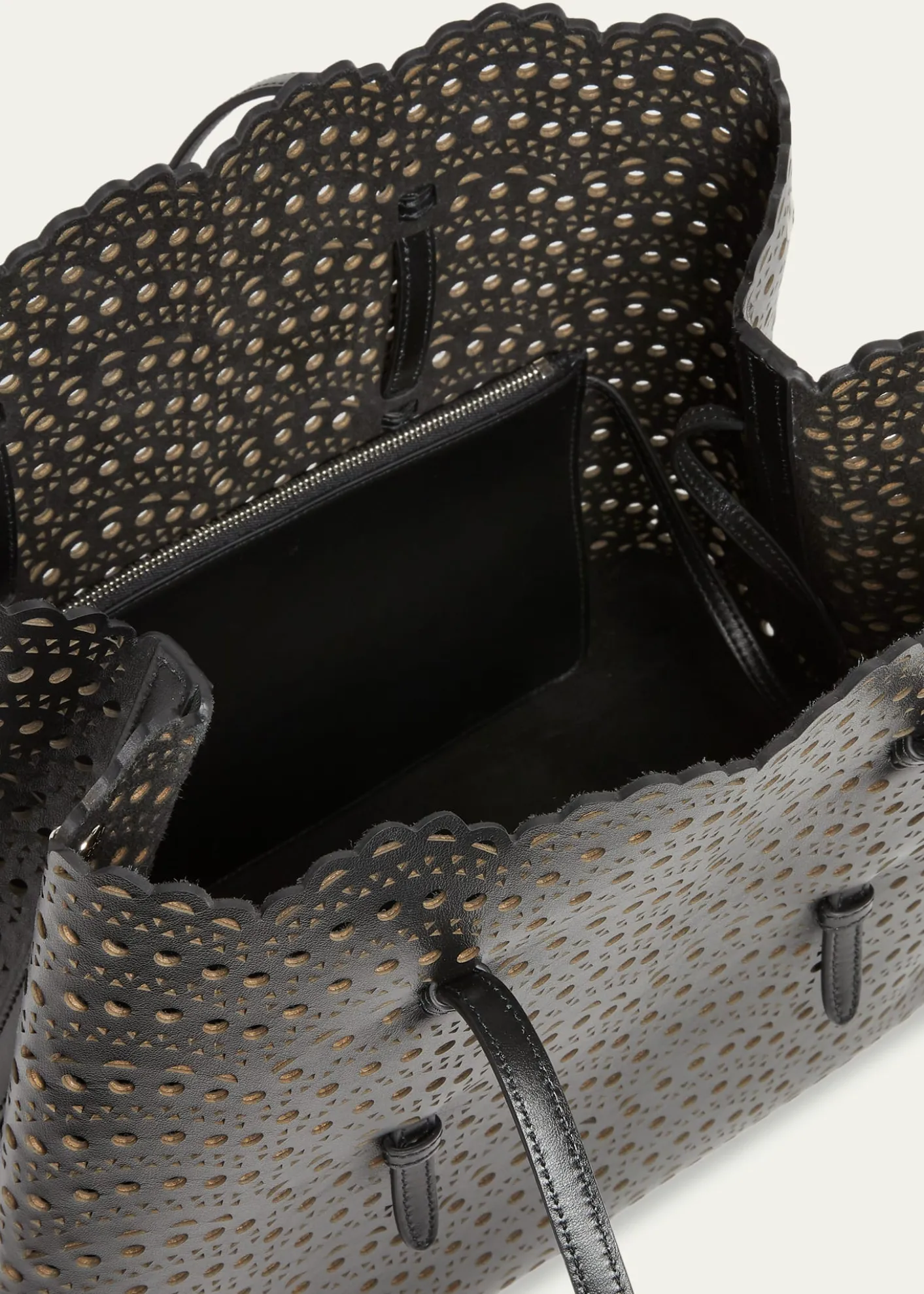 ALAIAMina 37 Large Perforated Leather Tote Bag