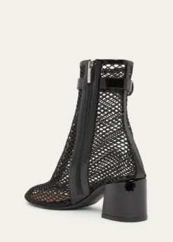 ALAIA55mm Fishnet Ankle Booties