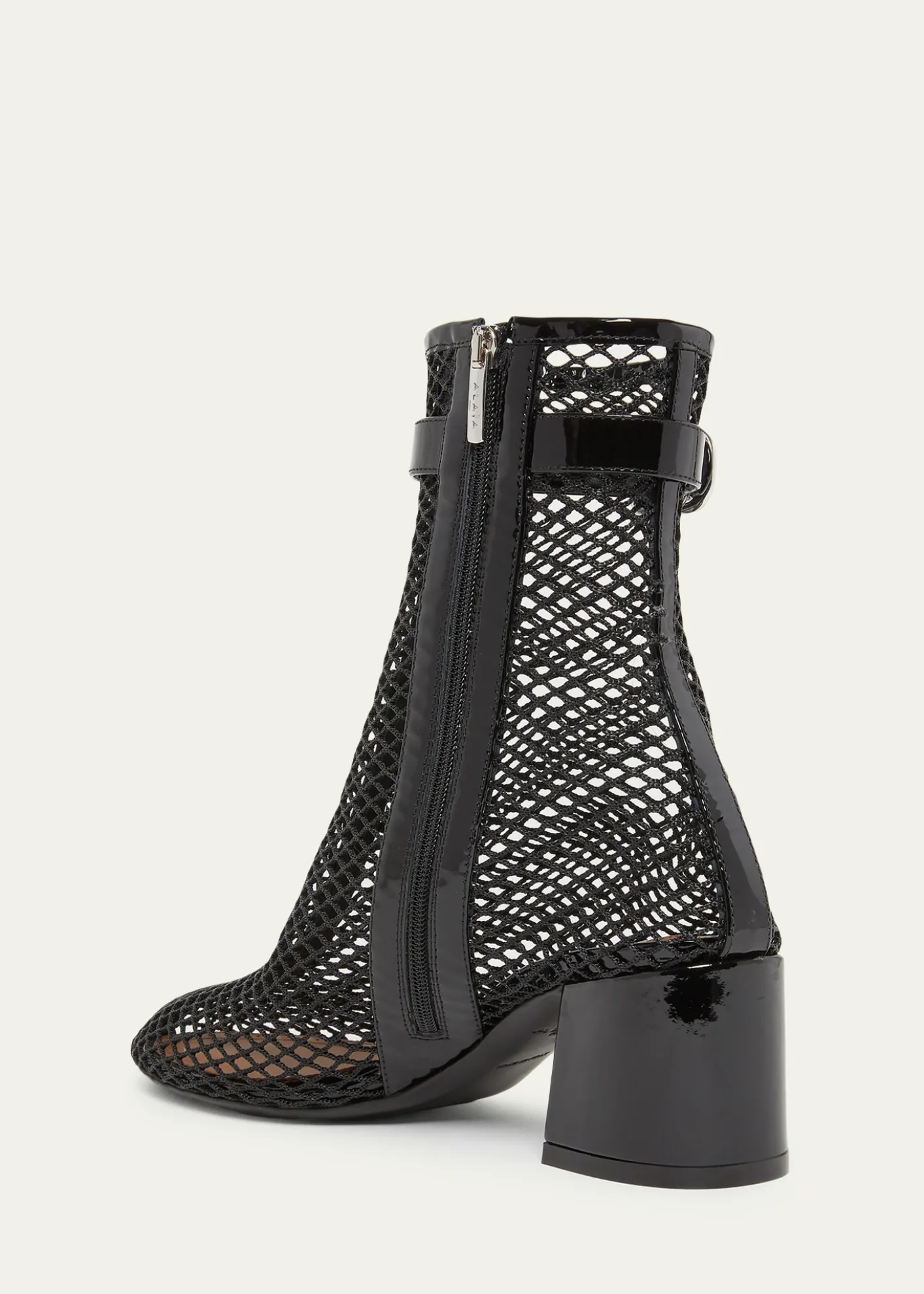 ALAIA55mm Fishnet Ankle Booties