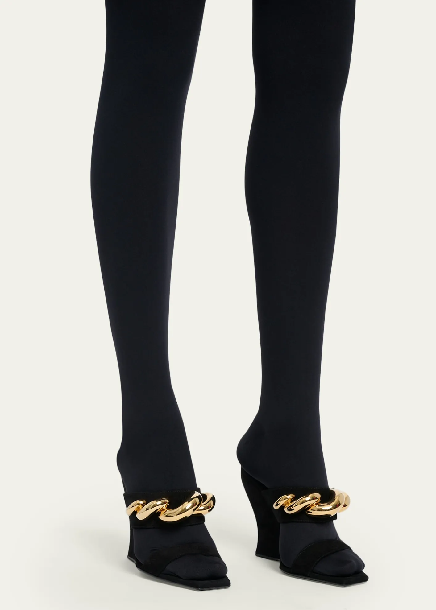 ALAIA110mm Jewel Suede Wedge Mules