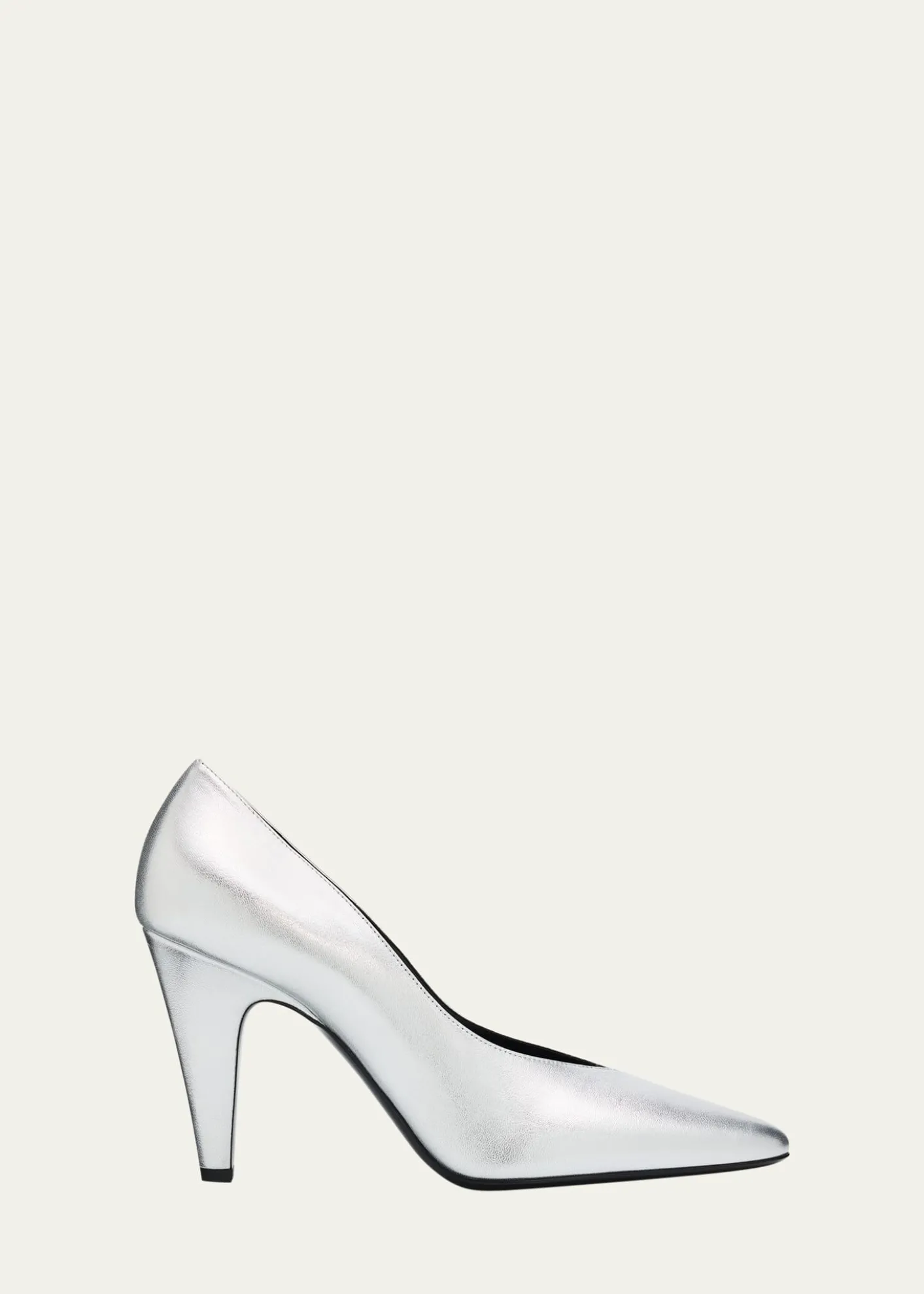 ALAIA90mm Metallic Leather Pumps